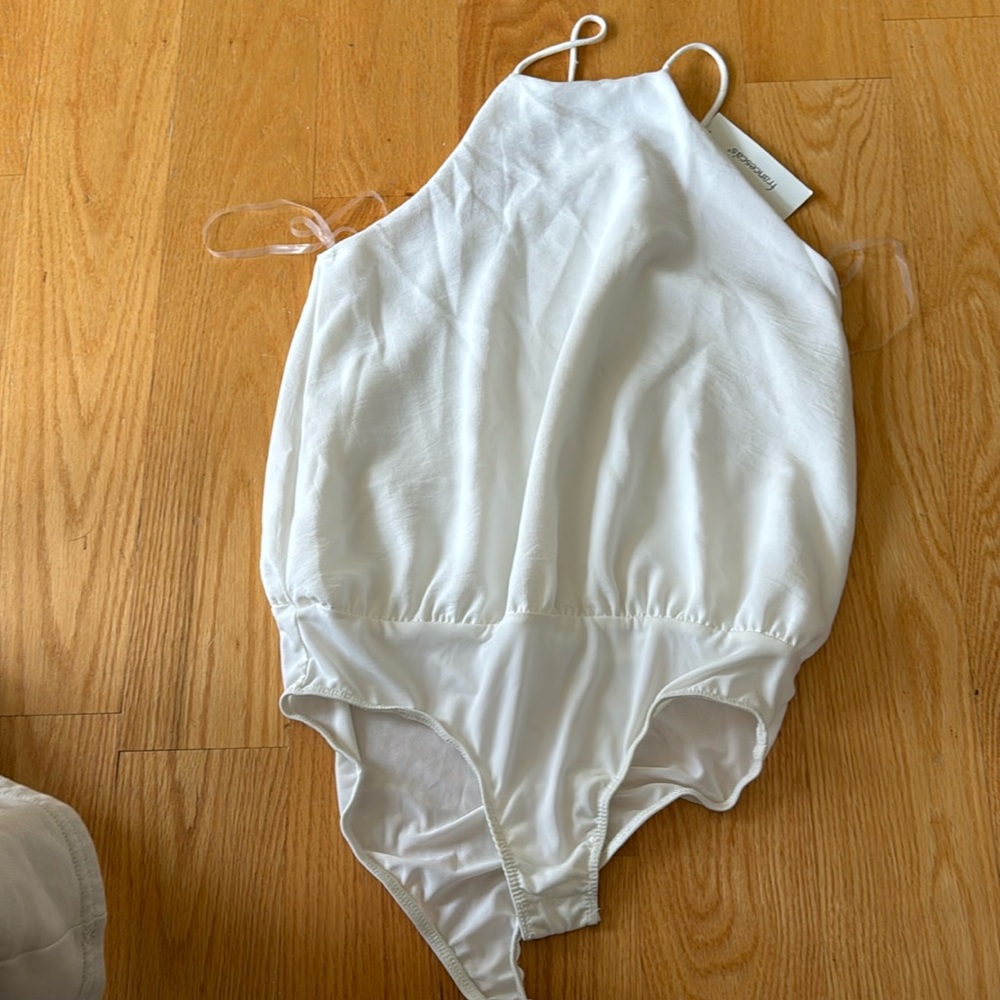 White dina bee bodysuit